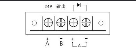 卸下变送器接线端的旋盖，可以看到如图所示的接线端子。